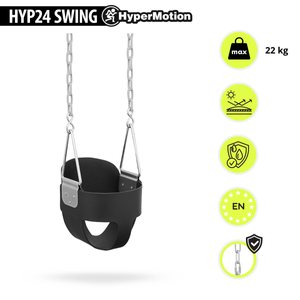 HyperMotion Kleinkind-Kettenschaukel mit hoher Rückenlehne