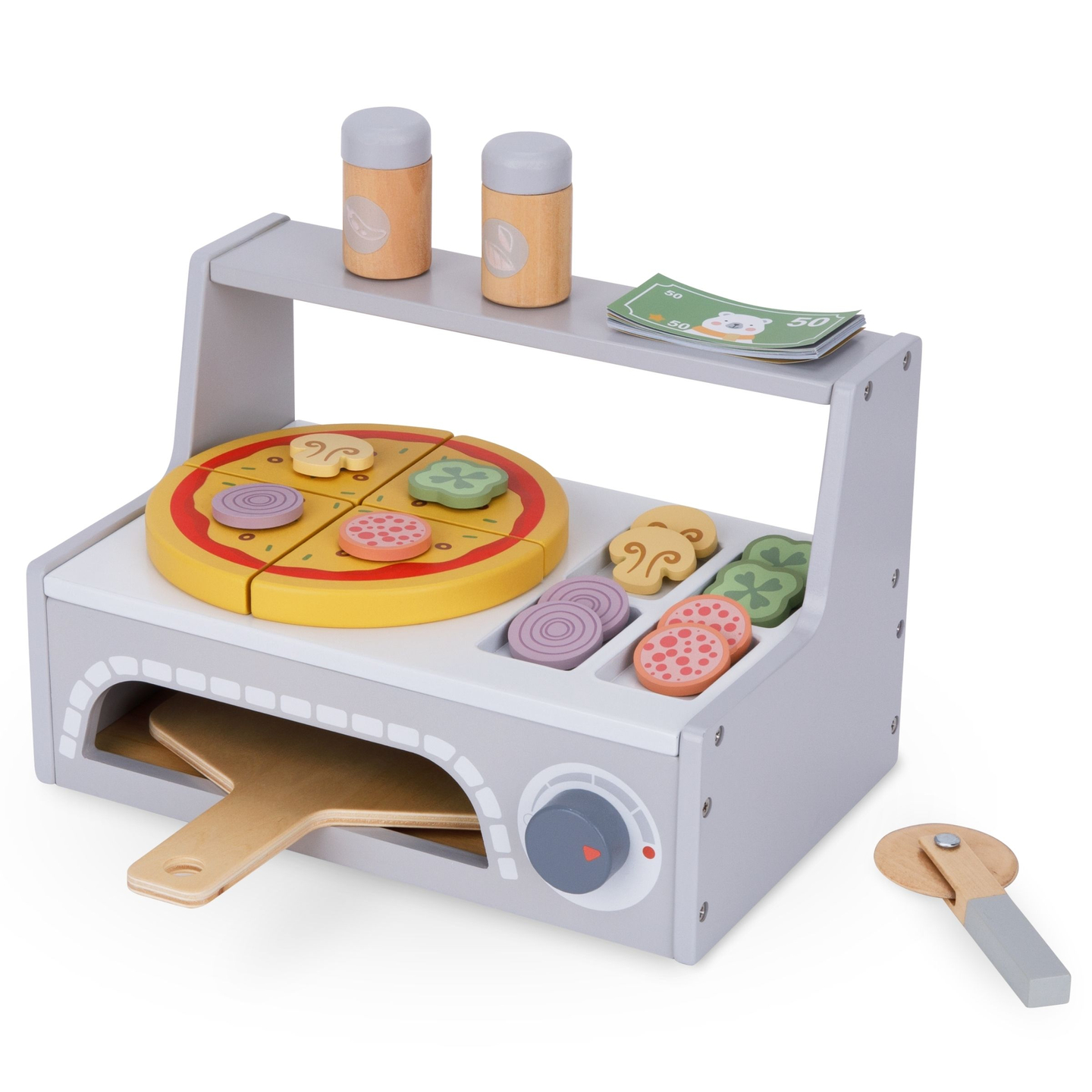 Pizzabackset aus Holz
