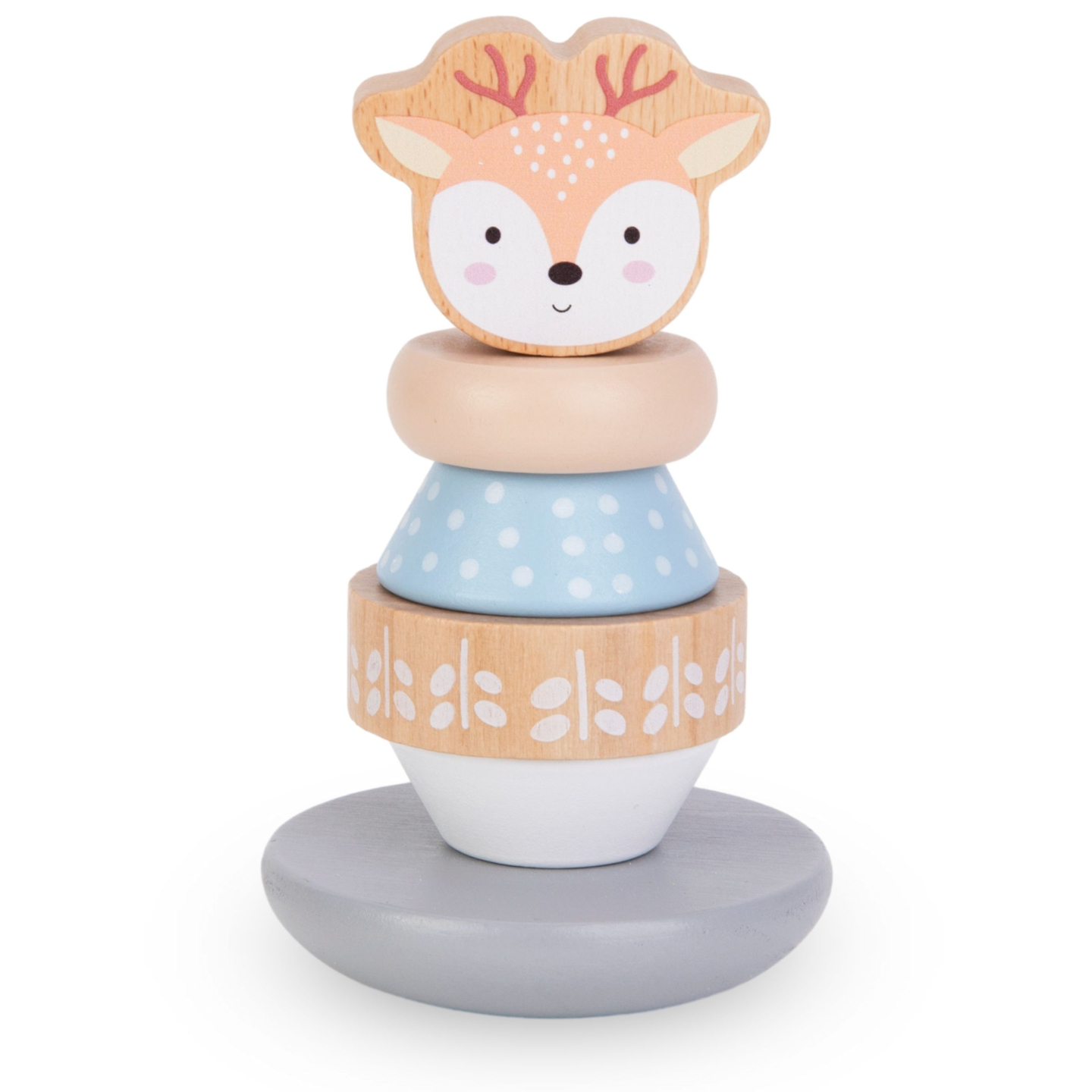 Set mit Holzspielzeug - buntes Geflecht, Pyramide Deer, Sortierer Penguin