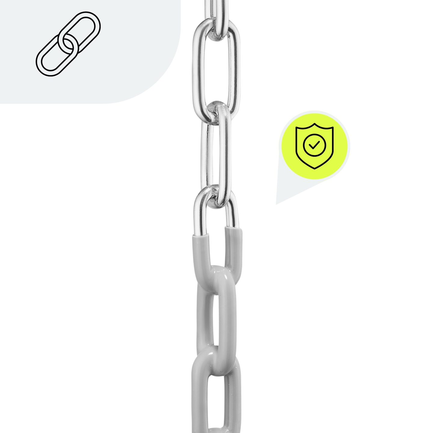 HyperMotion Kleinkind-Kettenschaukel mit hoher Rückenlehne