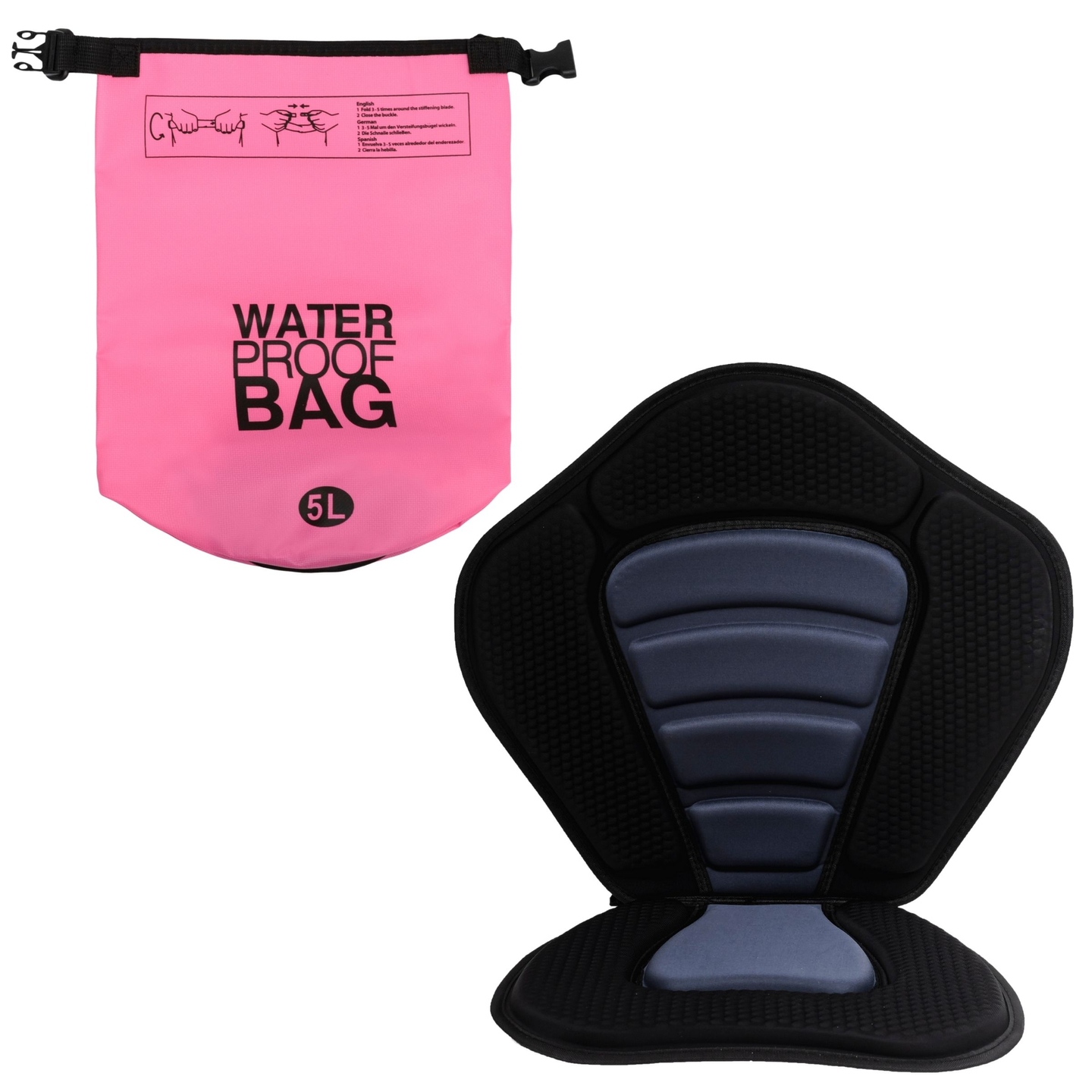 Aufblasbares SUP Stand Up Paddle Board 320 cm mit Paddel und Sitz – HyperMotion WAVE BOOST PINK 320