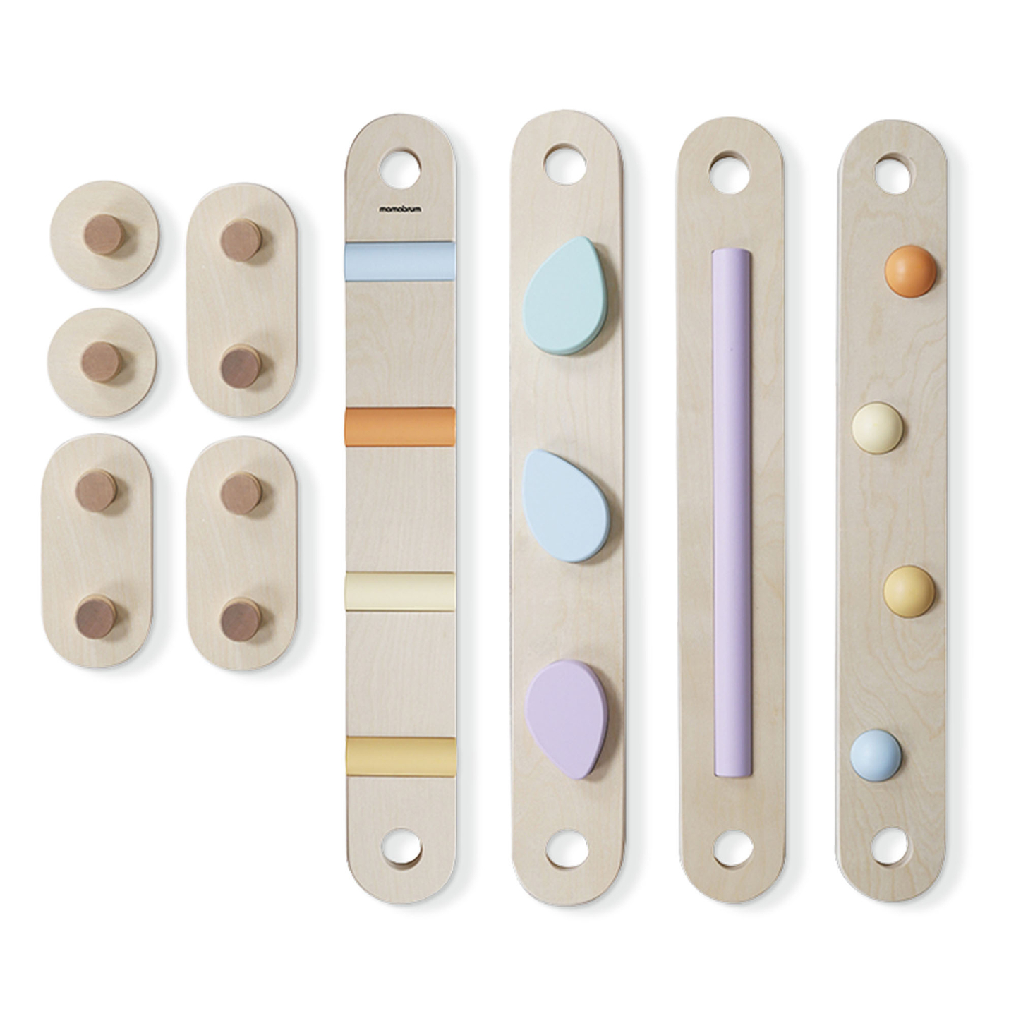 Großer Sinnespfad aus Holz - Balancierstrecke - 9 Elemente