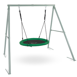 Gartenschaukel vom Typ Storchennest mit Rahmen und Seilen