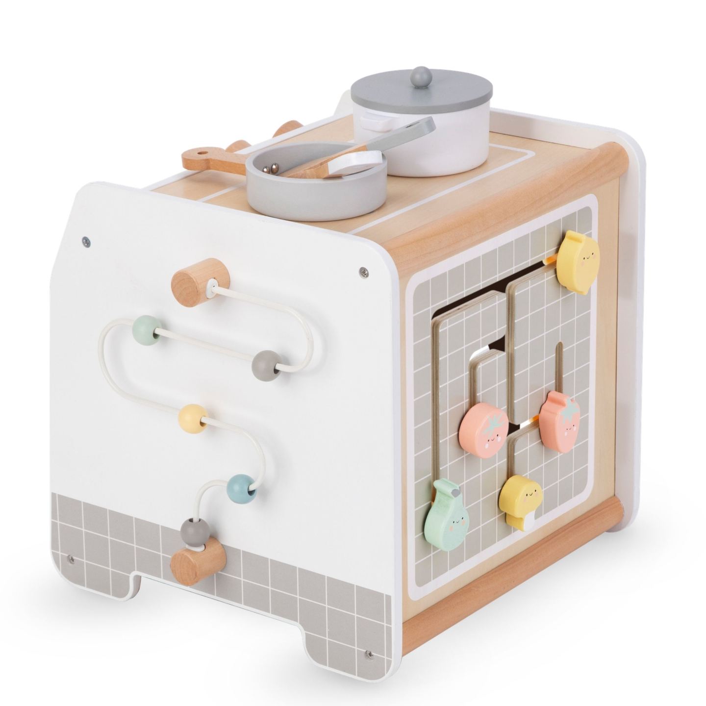 Küche aus Holz - Lernwürfel