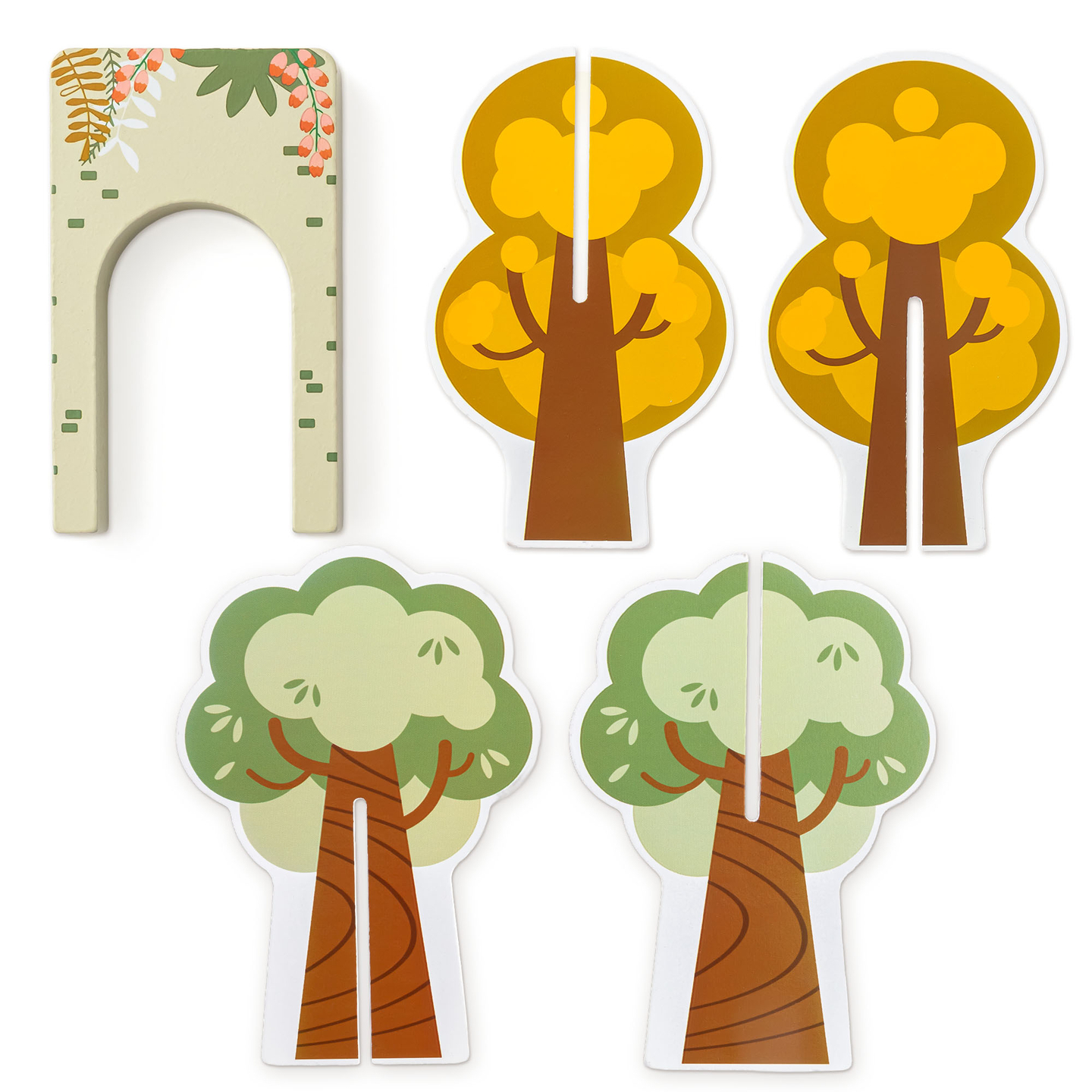 Holz-Zoo-Zug – Puzzle, Zug, Gleise, Tiere, Brücke, Barriere