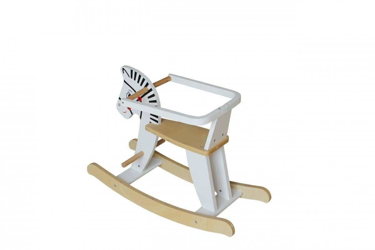 Holzschaukelpferd mit Schutzgitter K11