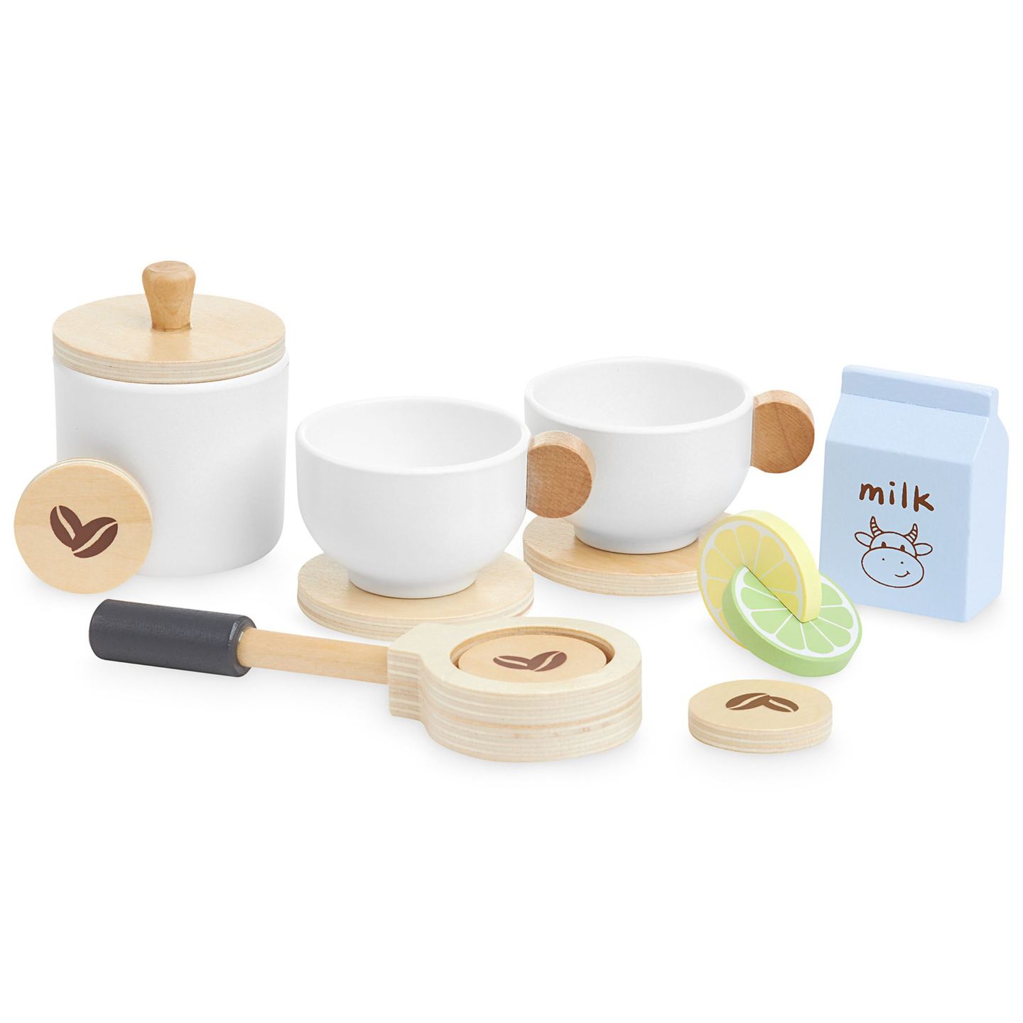 Kaffee- und Teekocher aus Holz mit Zubehör - Coffeeshop