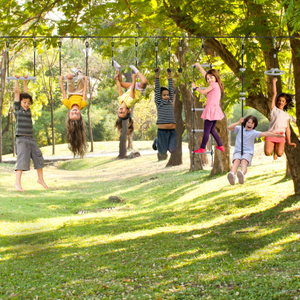 Ninja-Hindernislauf für Kinder - HyperMotion Slackline-Set - 10 Hindernisse