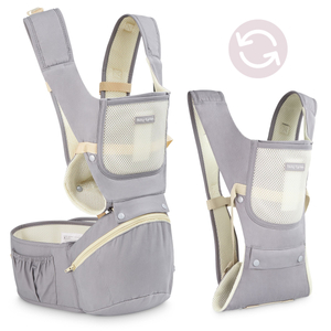 Ergonomische Babyschale - AMY 10in1 - 0-36 Monate, grau
