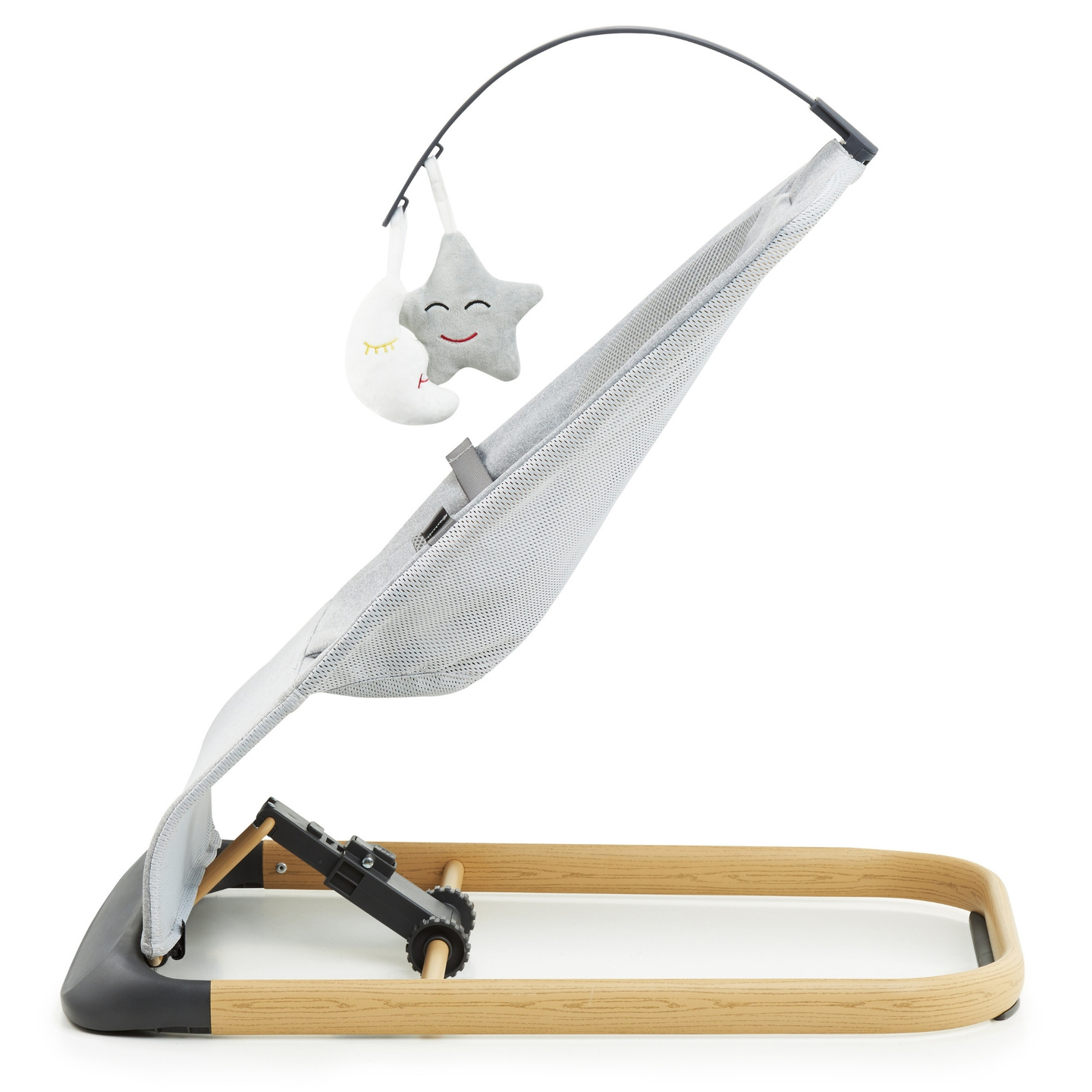 2-in-1-Schaukelstuhl Moby-System LILY - grau