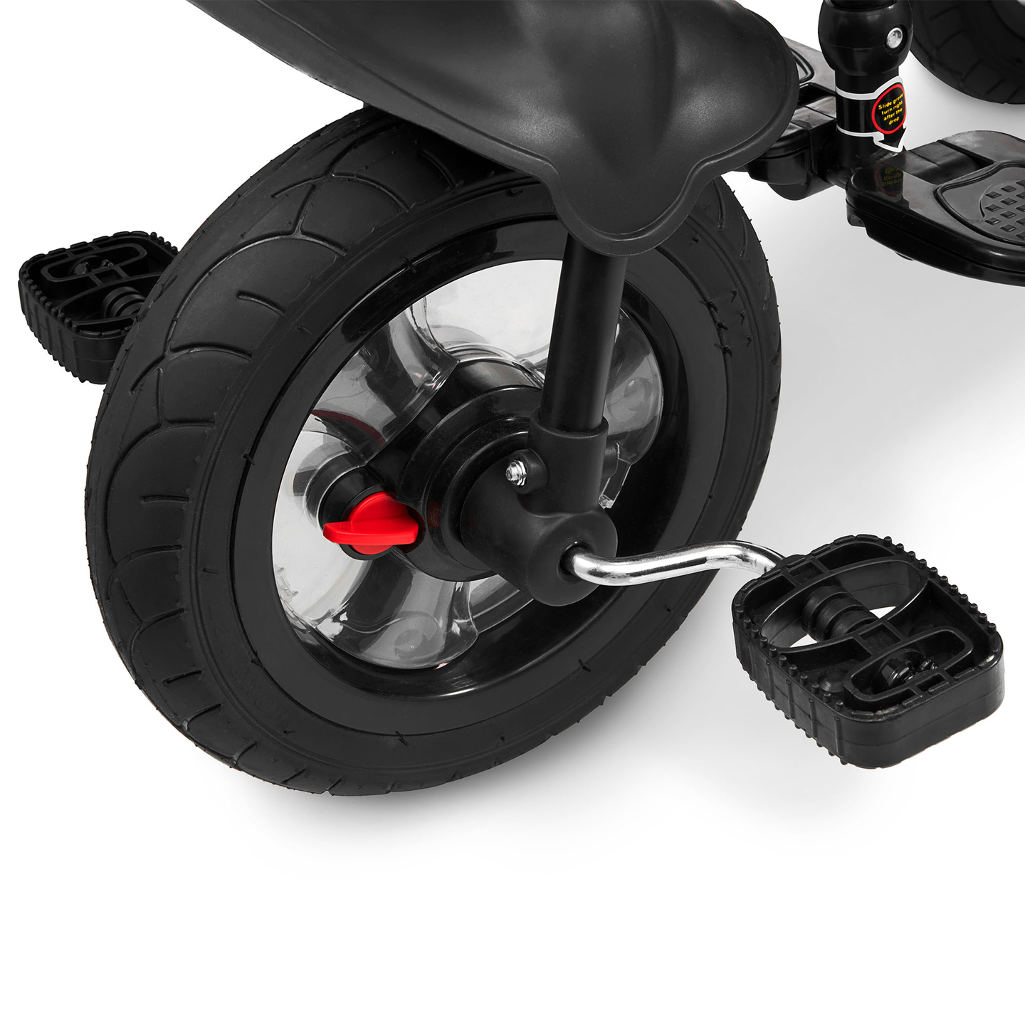 Dreirad für Kinder 1-4 Jahre - TOBI FREY - Farbe grau - drehbar - gepumpte Räder + Schieber