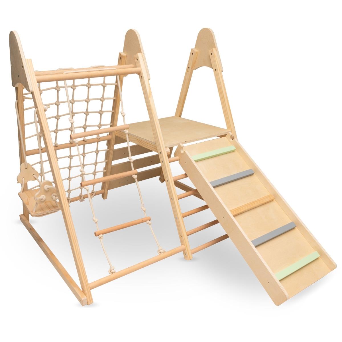 Holzspielplatz für Zuhause XL 5in1