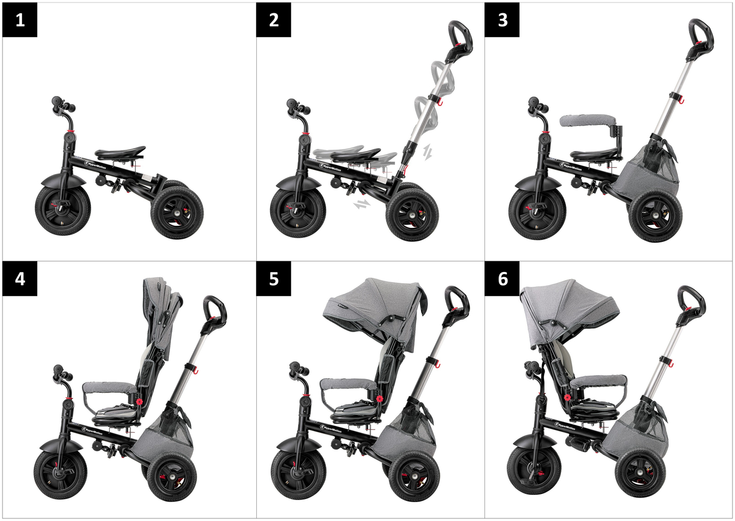 Dreirad Tobi Velar – grau