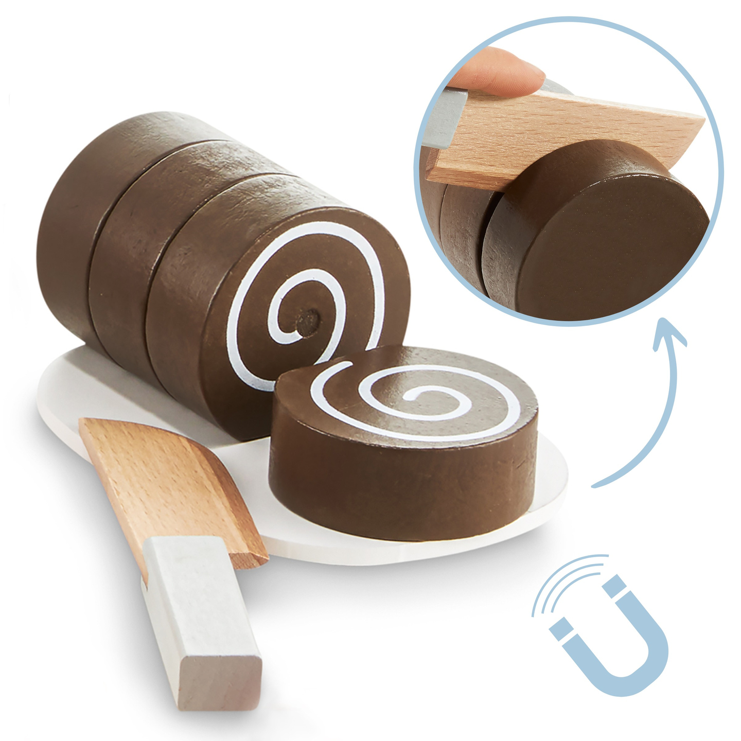 Schneidebonbondose aus Holz, Süßwarengeschäft