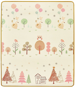 Beidseitige Schaummatte XXL – Rolle 2 CM (Wald und Zickzack)