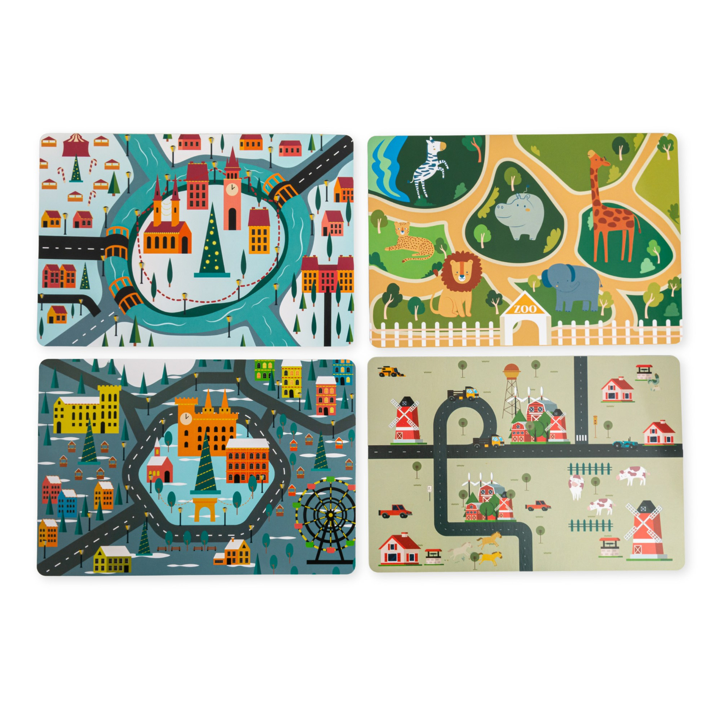 Montessori-Holzbrett 2 in 1 Cockpit für den kleinen Fahrer und Piloten – Lenkrad, Gangschaltung, Reisekarten, Radar