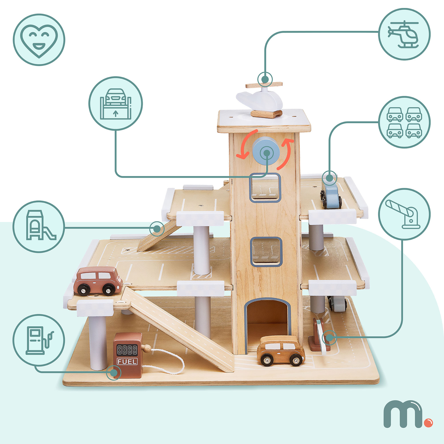 Holzparkplatz des Entdeckers