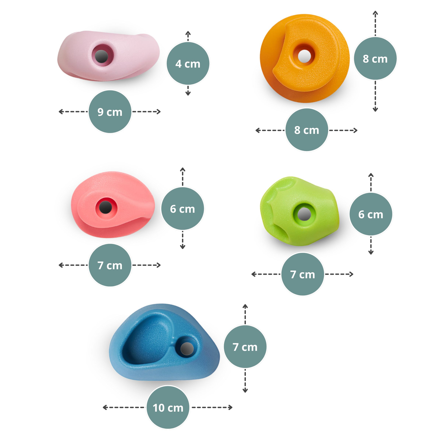 Hölzerne Kletterwand für Kinder