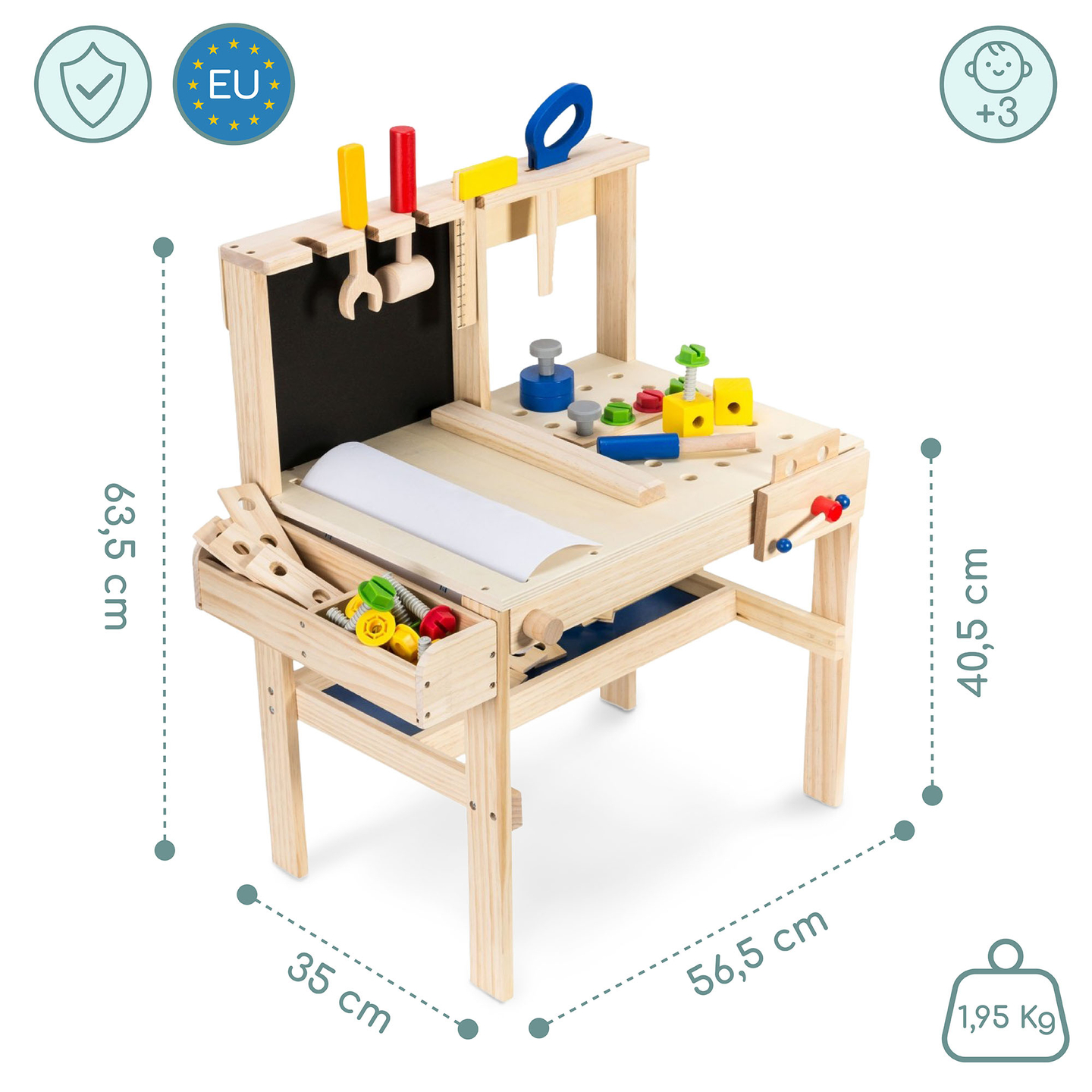 XXL-Bausatz aus Holz - 75 Elemente