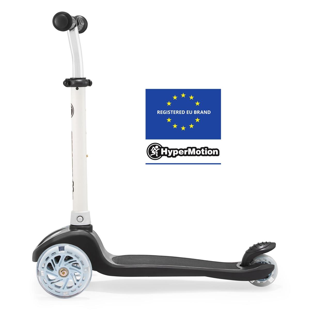 TRINGO dreirädriger Balance-Scooter, 3-8 Jahre alt – Schwarz + leuchtende LED-Räder
