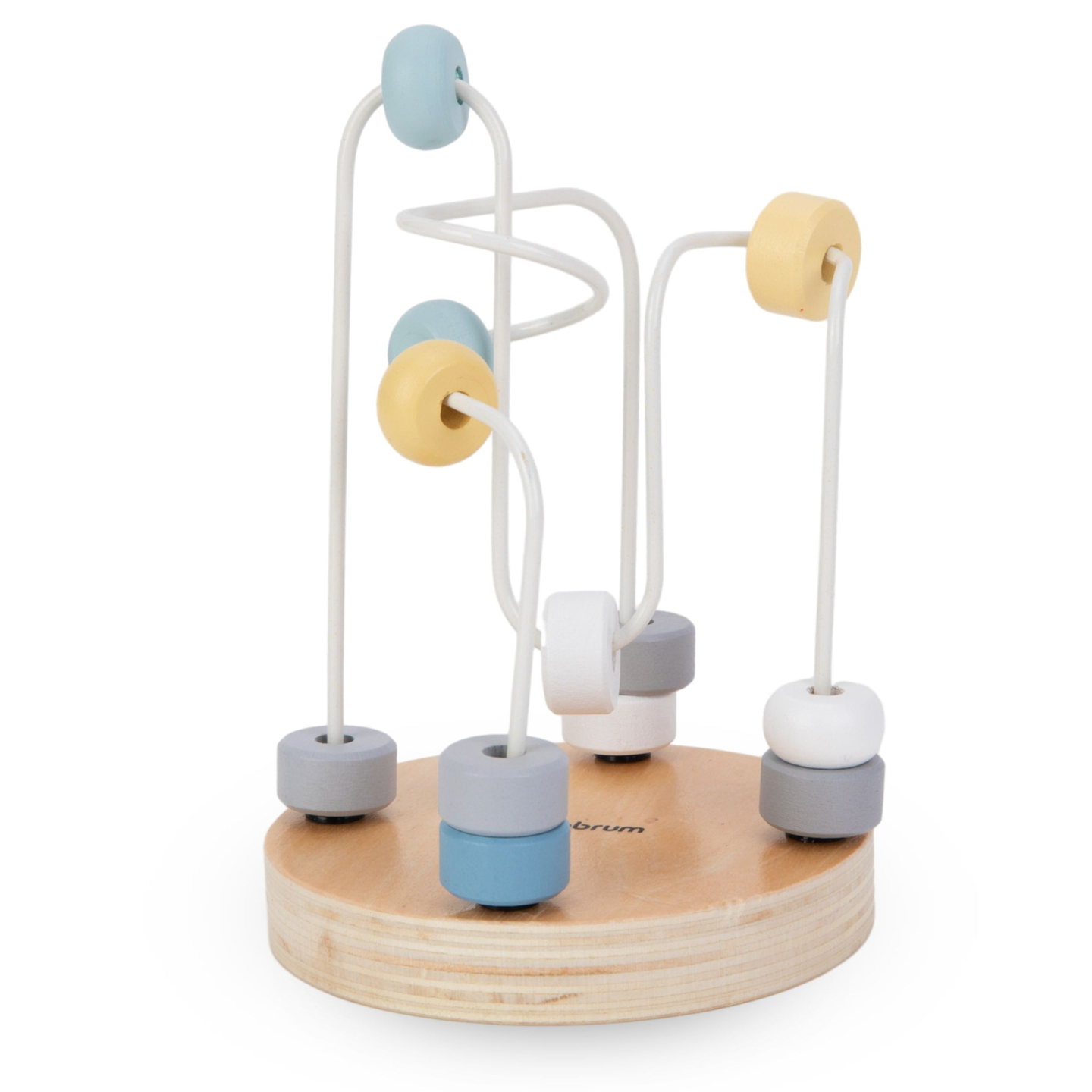 Set mit Holzspielzeug - buntes Geflecht, Robbenpyramide, Teddybärensortierer