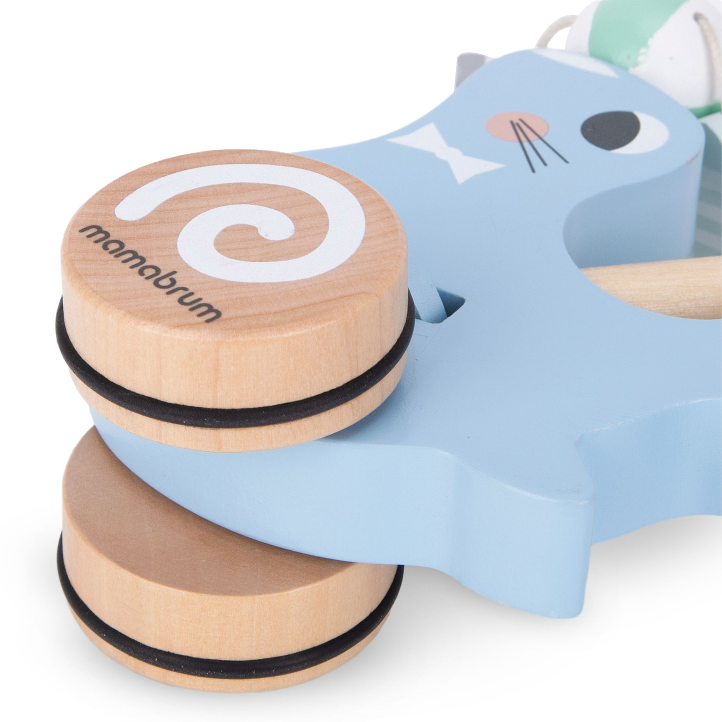 Holzplombe mit Schubstange - Schieber