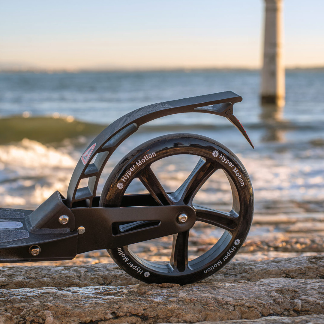 Tretroller HyperMotion DRAGSTER – schwarz