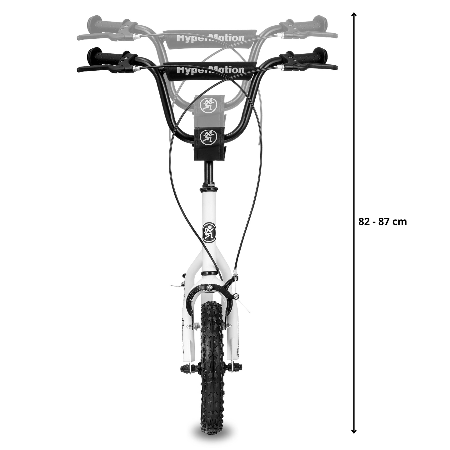 HyperMotion VIVA 12 Roller (aufblasbare Räder 30 cm) - Weiß