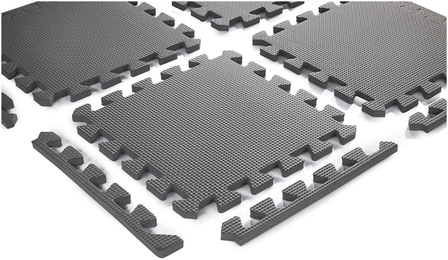 Schaumstoffpuzzle 12-tlg. - Lernschaummatte 120 x 90 x 1,2 cm mit Rand - rosa