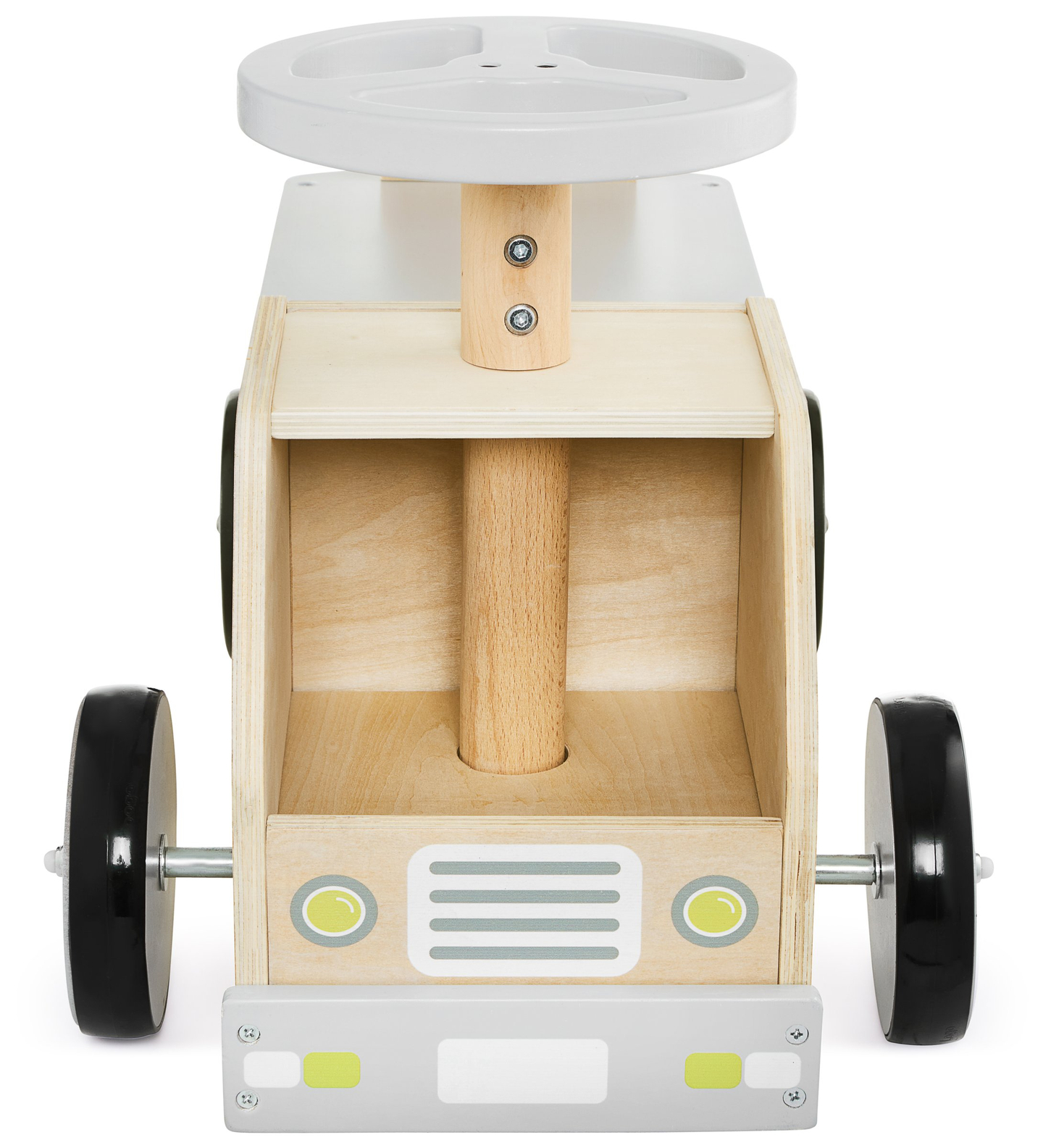 Holzfahrzeug, Auto, Spielzeugauto mit Klötzen