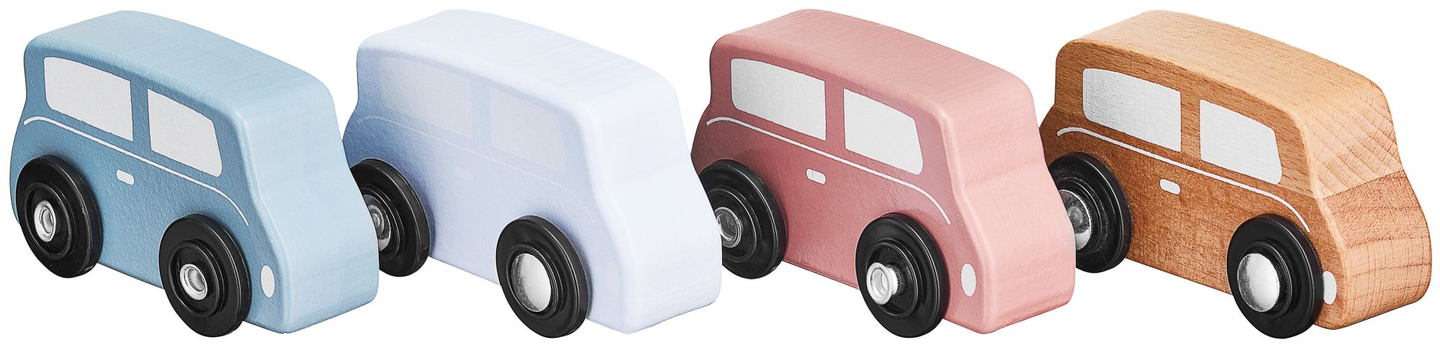 Holzlastwagen - Auflieger mit 4 Autos