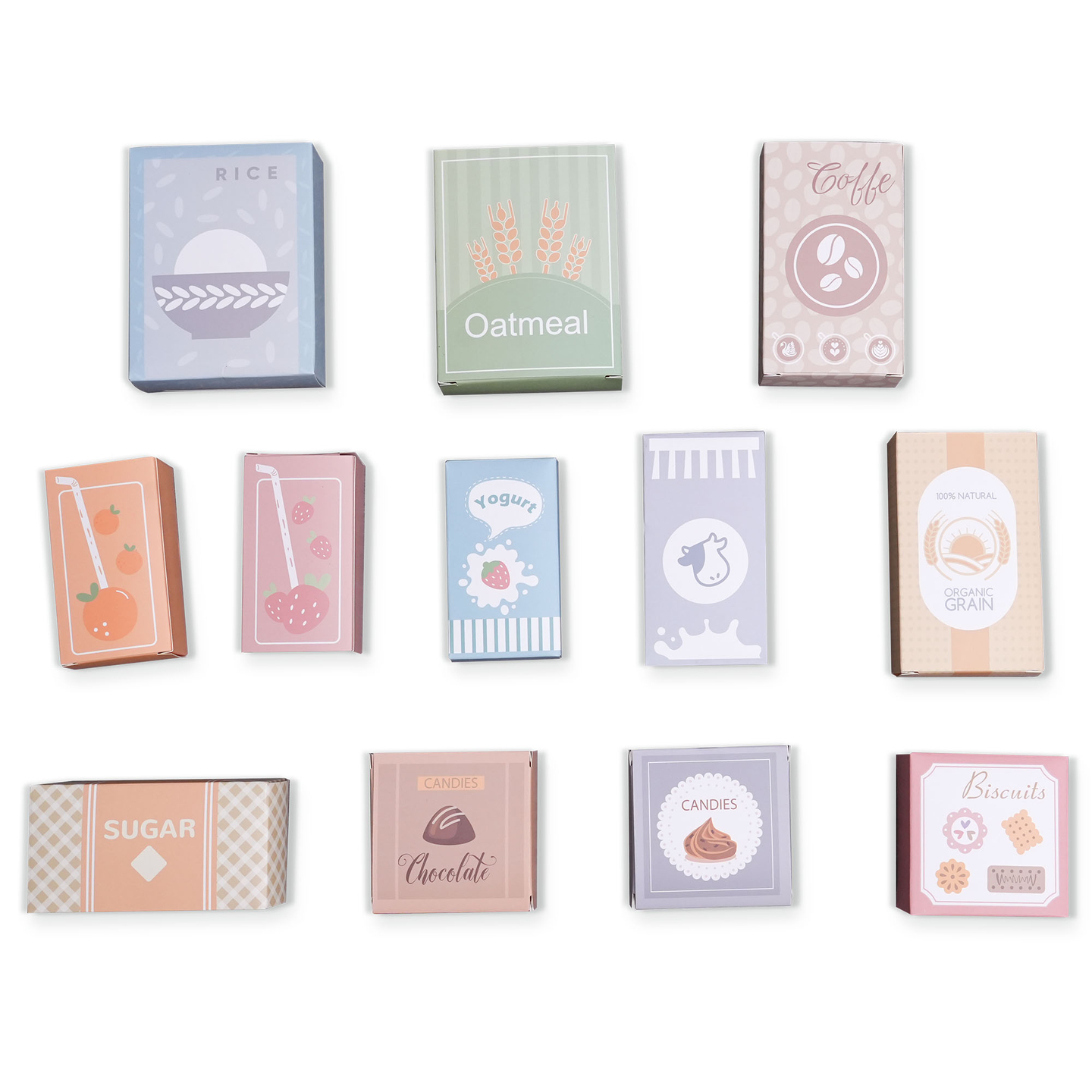 Großer XXXL-Holzladen für Kinder mit Schnellimbiss - Eckladen + Kaffeemaschine + Backofen + Kühlschrank - 106 ac.