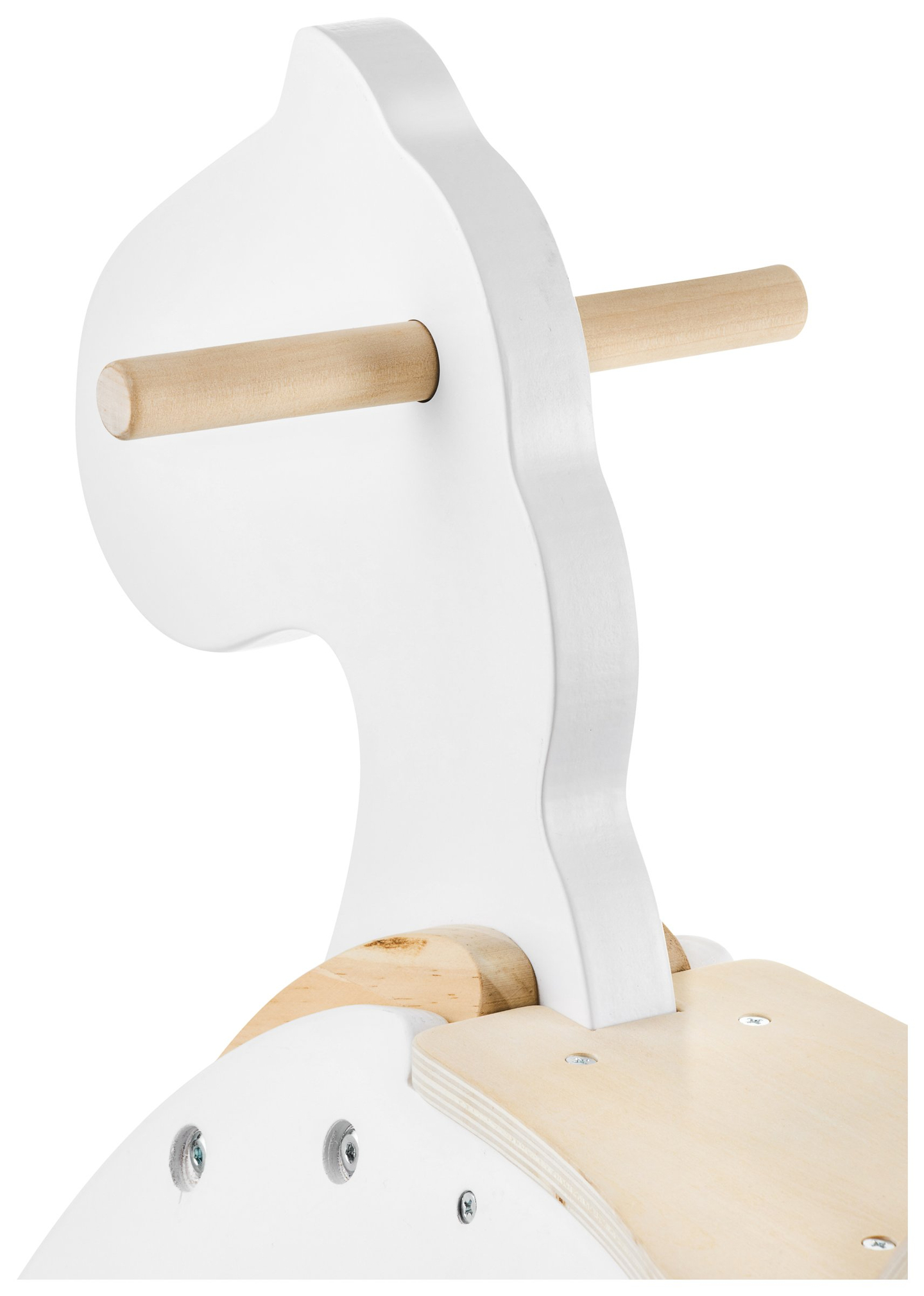 Holzschaukelpferd - weiß - ab 12 Monaten