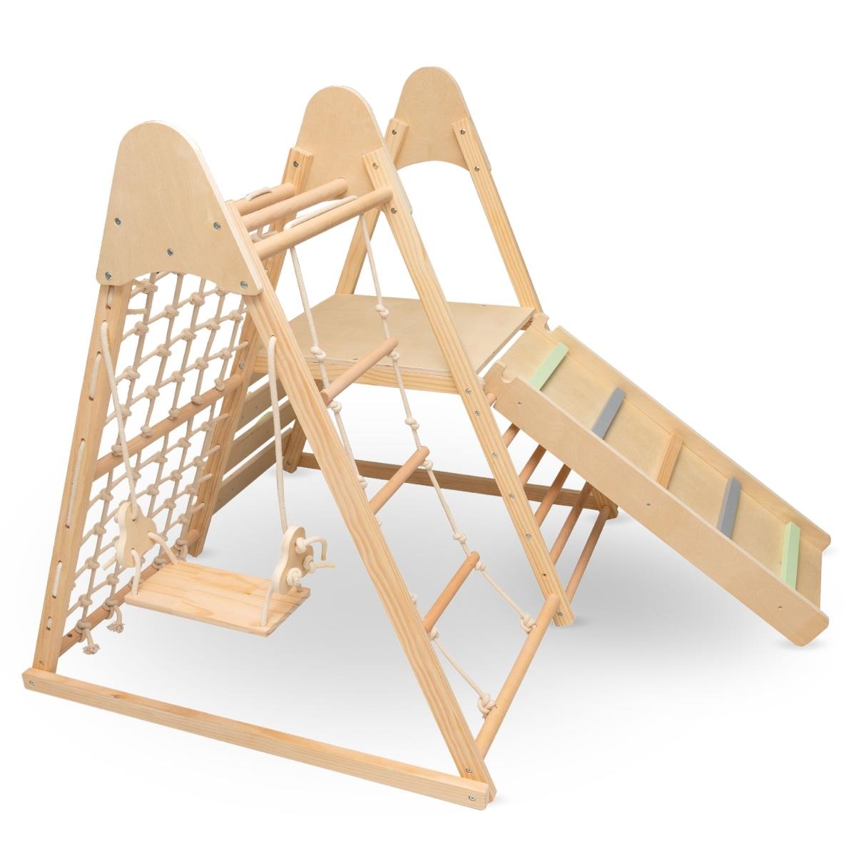Holzspielplatz für Zuhause XL 5in1