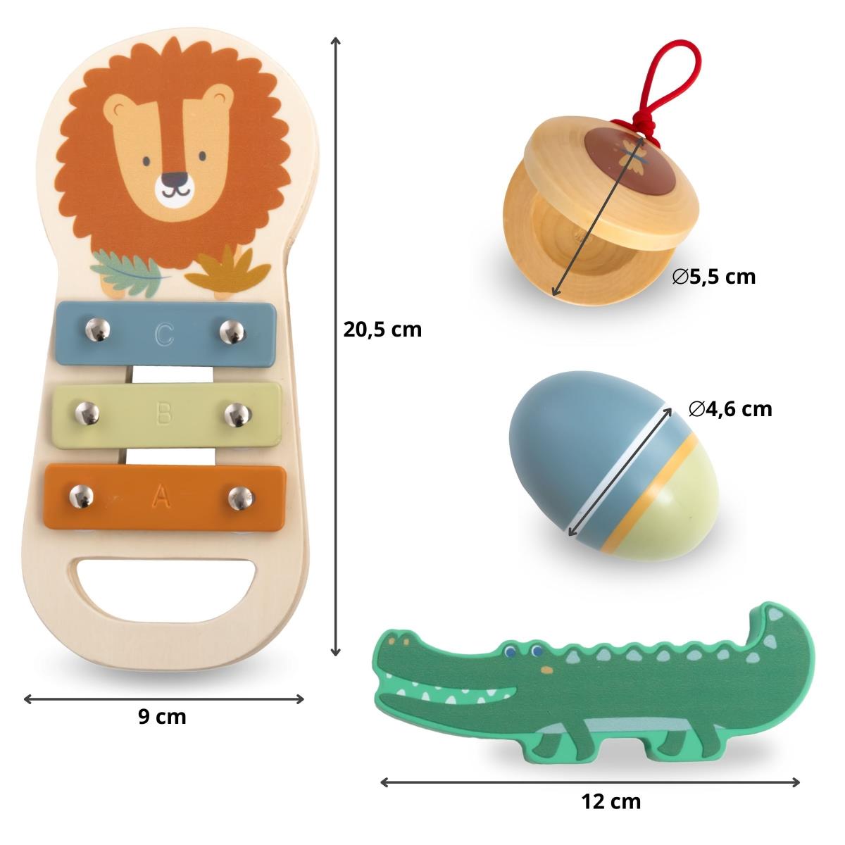 Musikinstrumentenset Afrika
