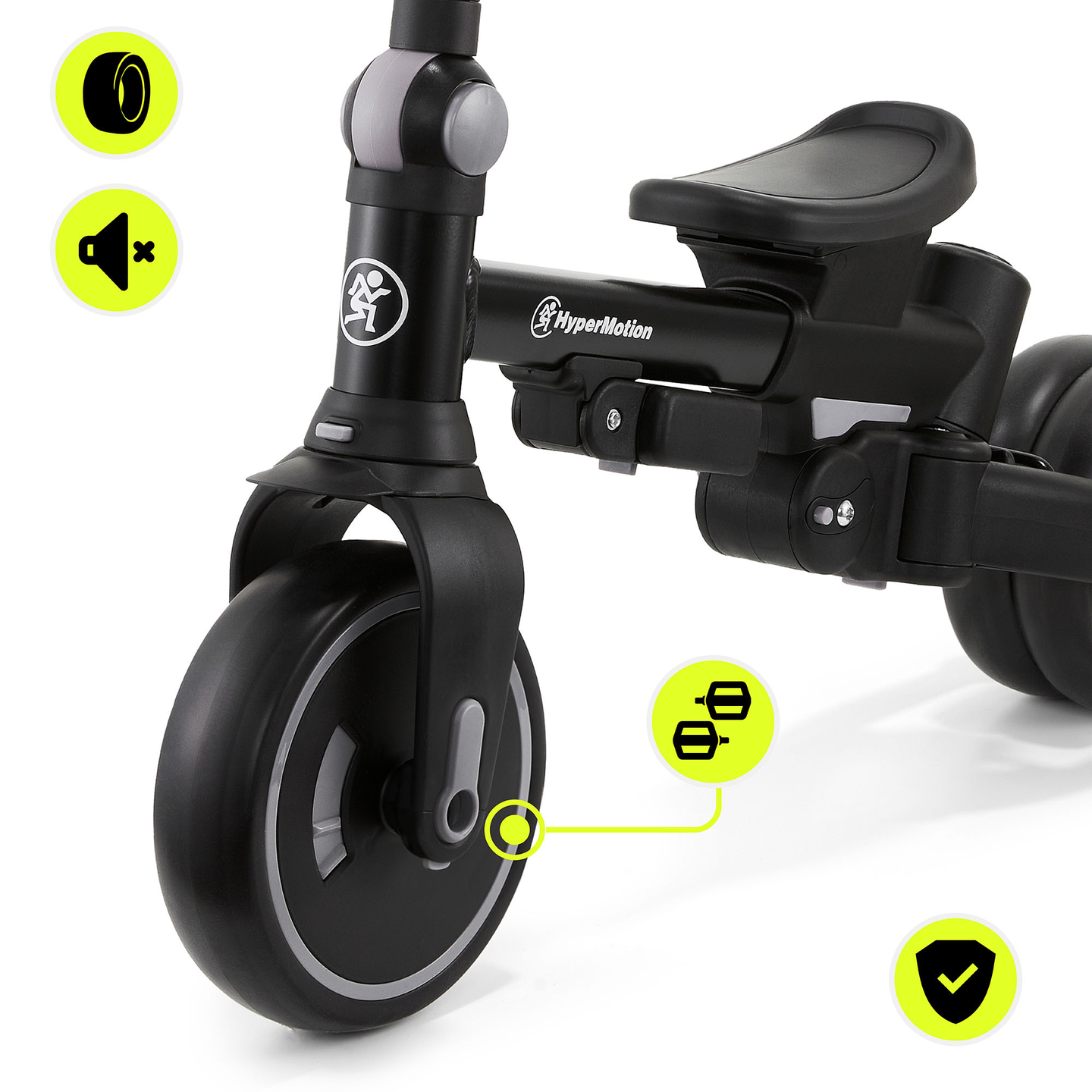 8in1 Multifunktions-Dreirad TOBI FOREST - grau