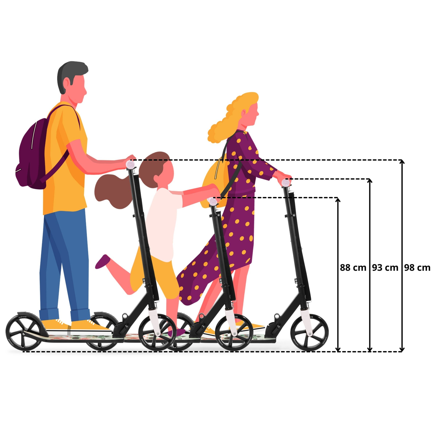 Zweirädriger Stadtroller VIBE Pink HyperMotion – 100 kg