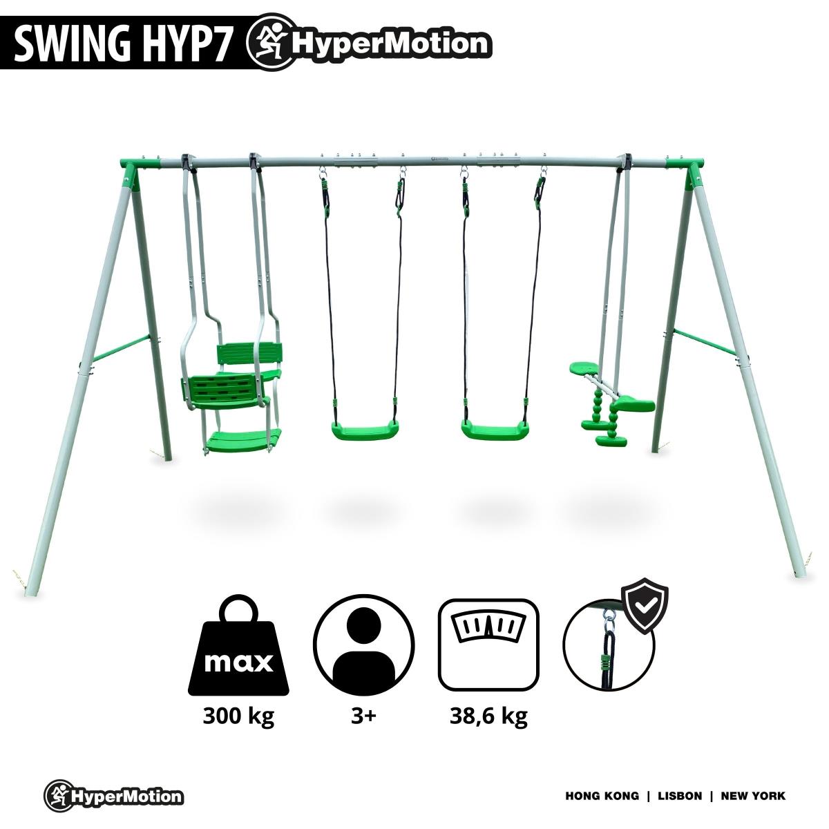 6-Personen-Schaukel für Kinder – Gartenspielplatz