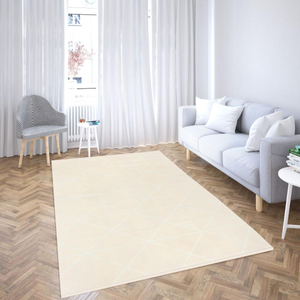 Doppelseitig faltbare Schaumstoffmatte 180 x 120 x 1cm - Charming Town/Sand Beige