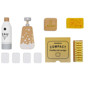 Hölzernes Reinigungsset für Kinder - 10 Teile