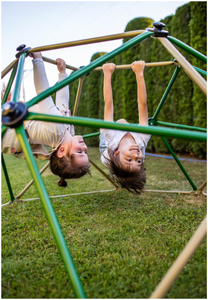 HyperMotion Kinder-Kletterkuppel XL, Geodom, Garten-Spielplatz, Durchmesser: 1,8 m