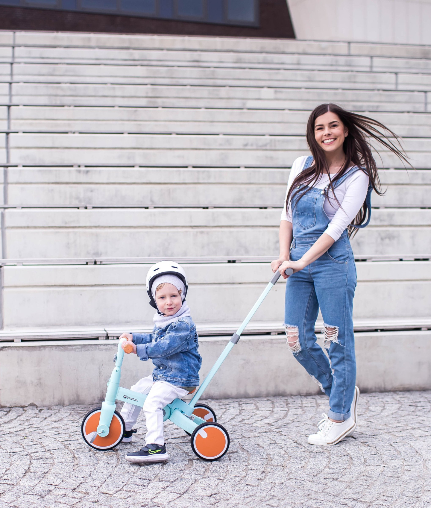 Baby-Dreirad, Laufrad, Wagen und Schiebewagen - 5 in 1 von HyperMotion