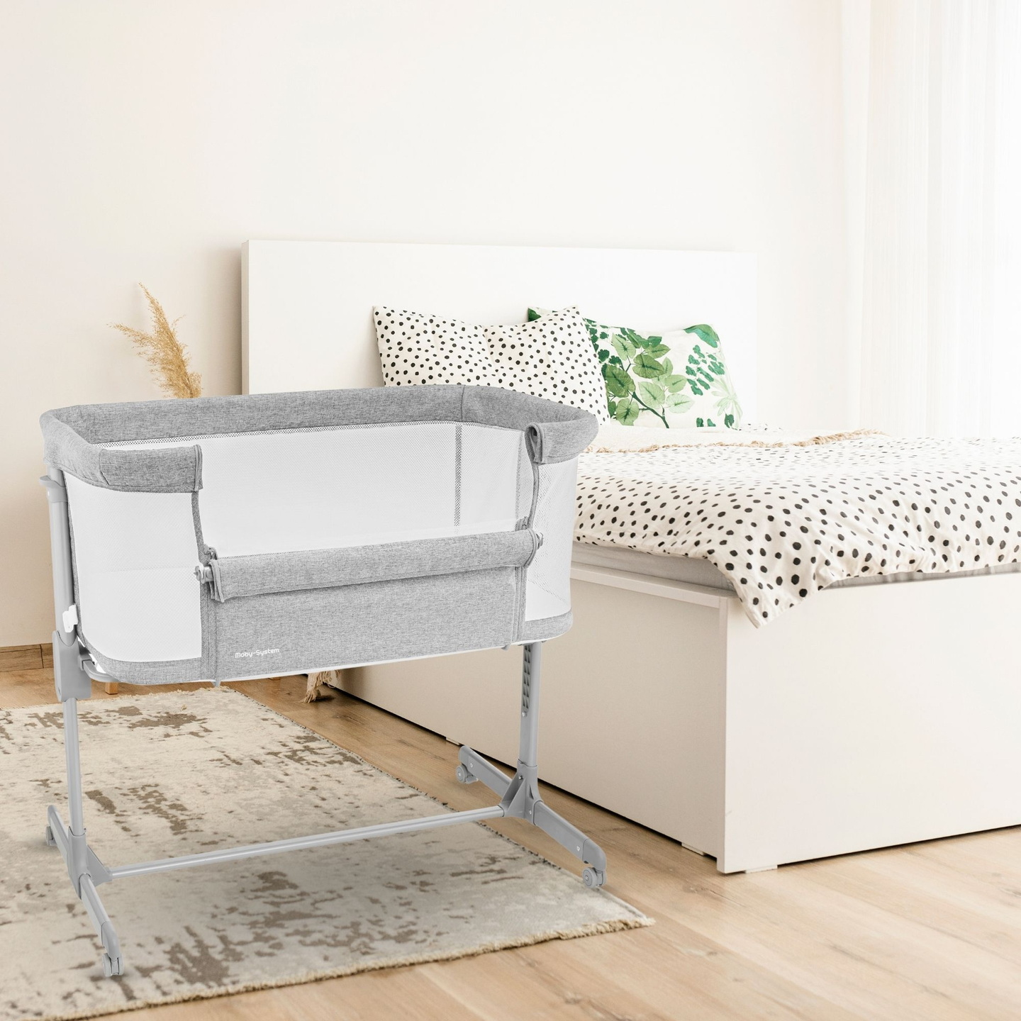 Ausziehbett Moby-System LUNA 3in1 - grau