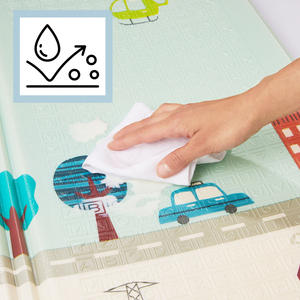 Beidseitige Schaummatte XXL – faltbar 1 CM (Berge und Straße)