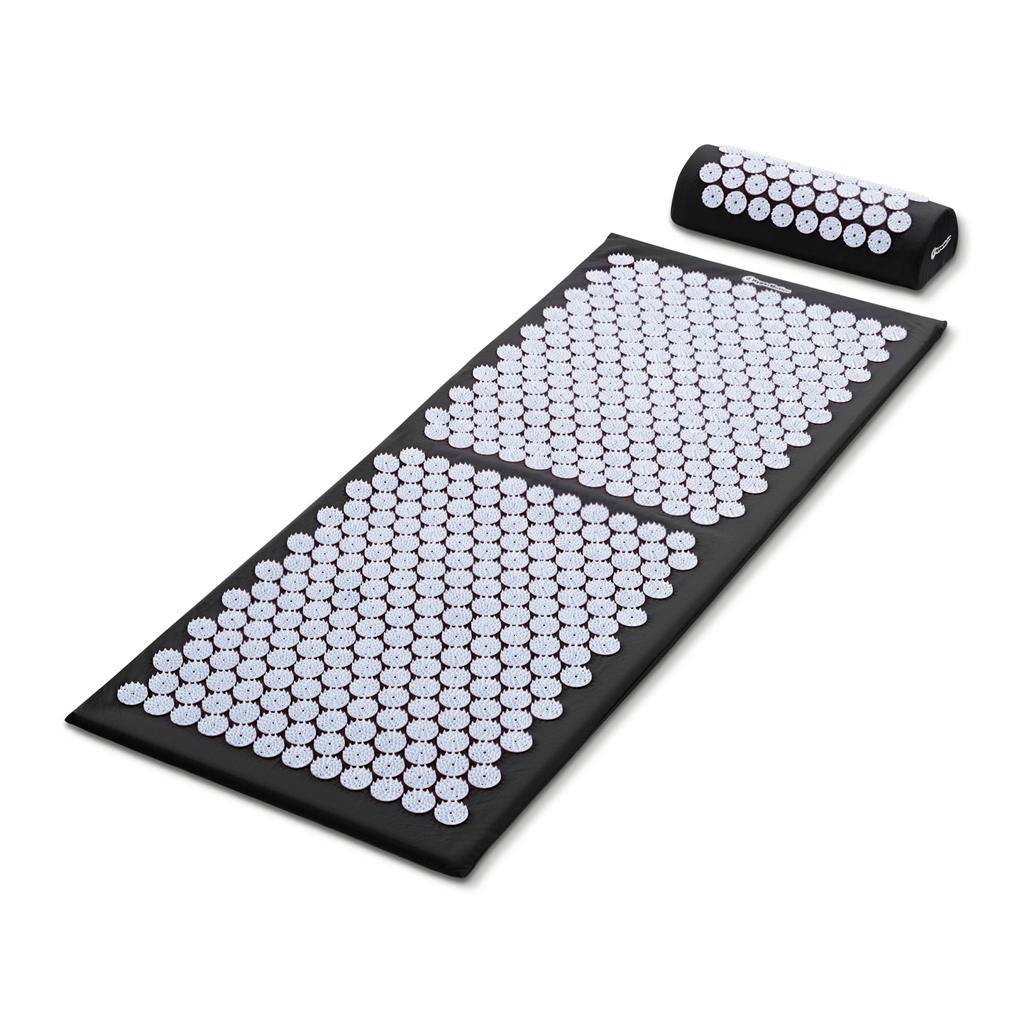 Große Akupressurmatte mit Kissen und Bezug – 130 cm HyperMotion schwarz-weiß