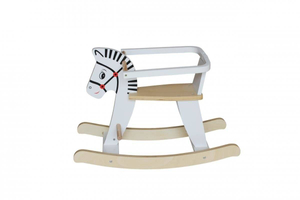 Holzschaukelpferd mit Schutzgitter K11