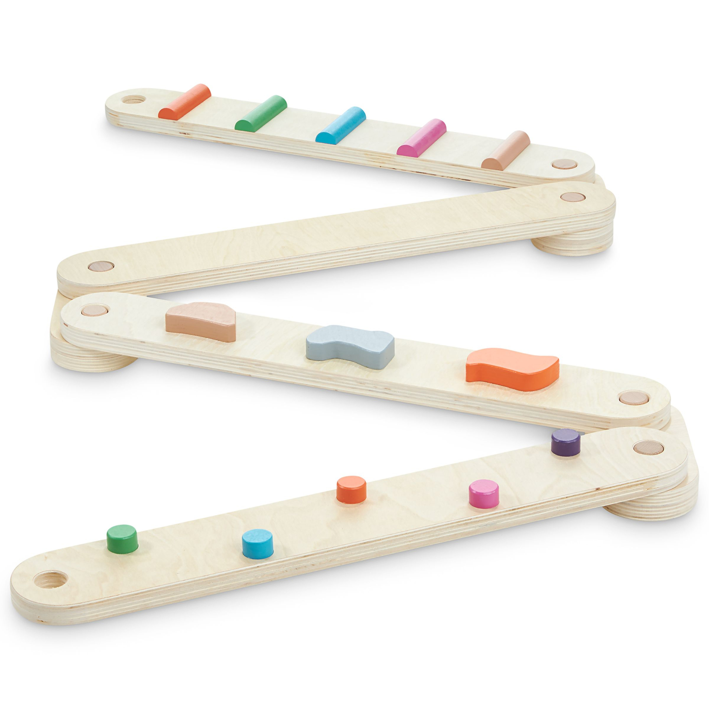 Balancierstrecke aus Holz - Sinnespfad - 14 Elemente