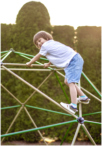 HyperMotion Kinder-Kletterkuppel XXL, Geodom, Garten-Spielplatz, Durchmesser: 3 m