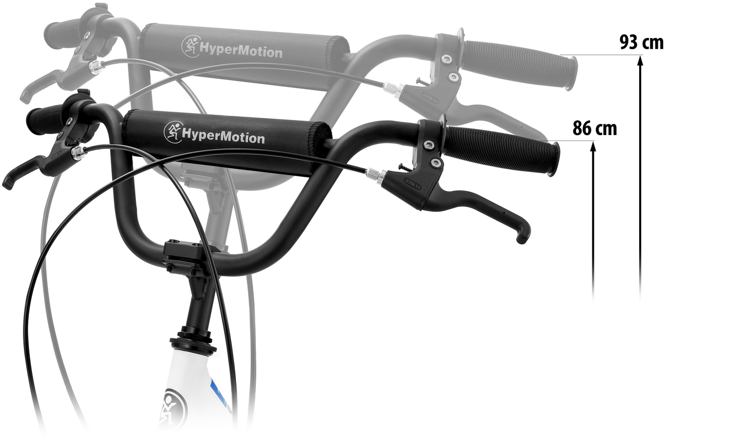 Cityroller Hypermotion RIVA mit Luftreifen 50 cm und 40 cm