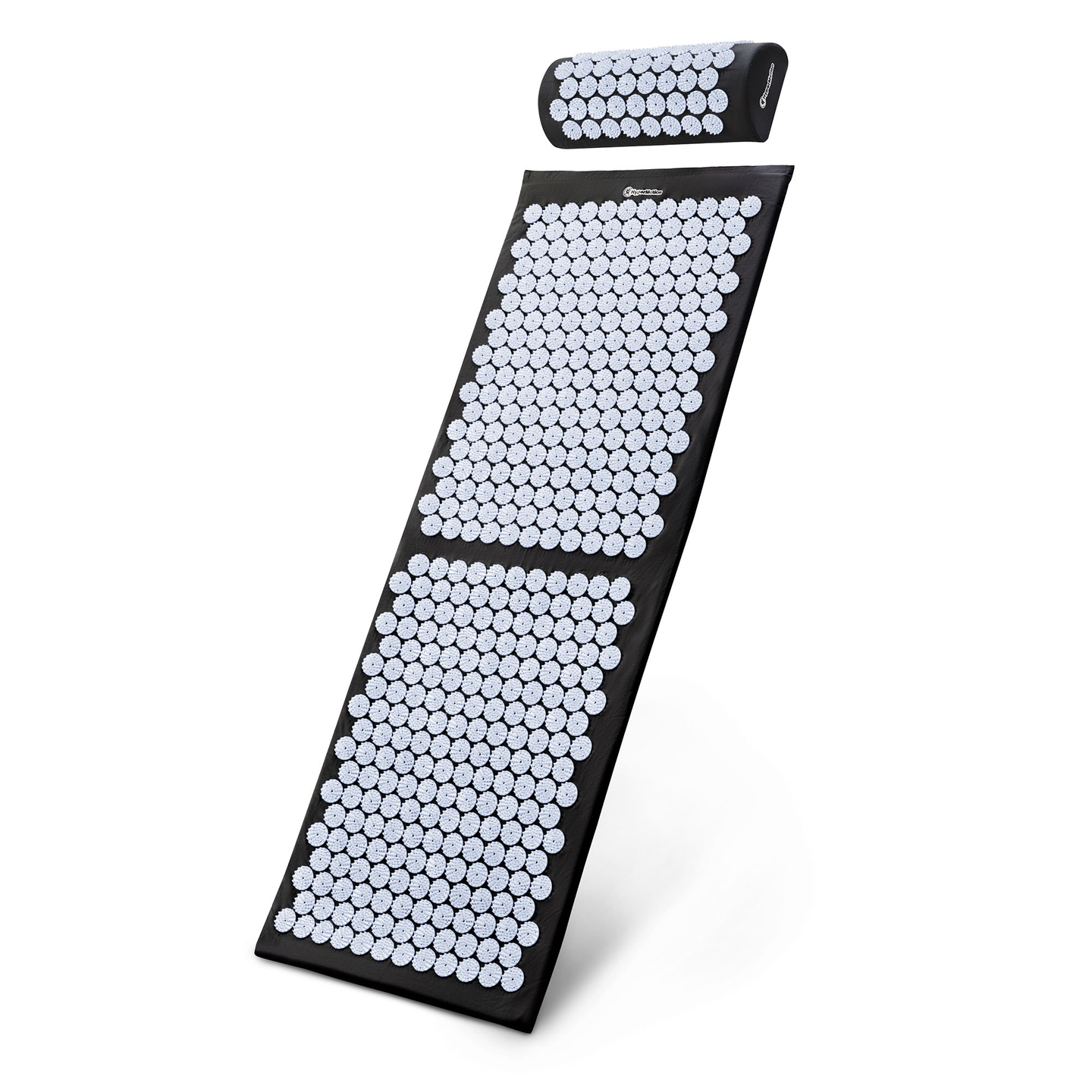 Große Akupressurmatte mit Kissen und Bezug – 130 cm HyperMotion schwarz-weiß